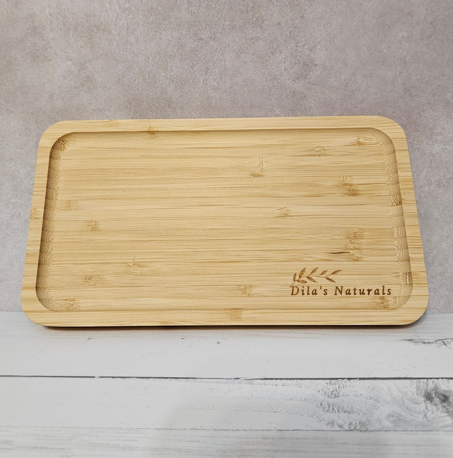 9.5 inch x 5 inch - Bamboo Tray - DILA'S NATURALS