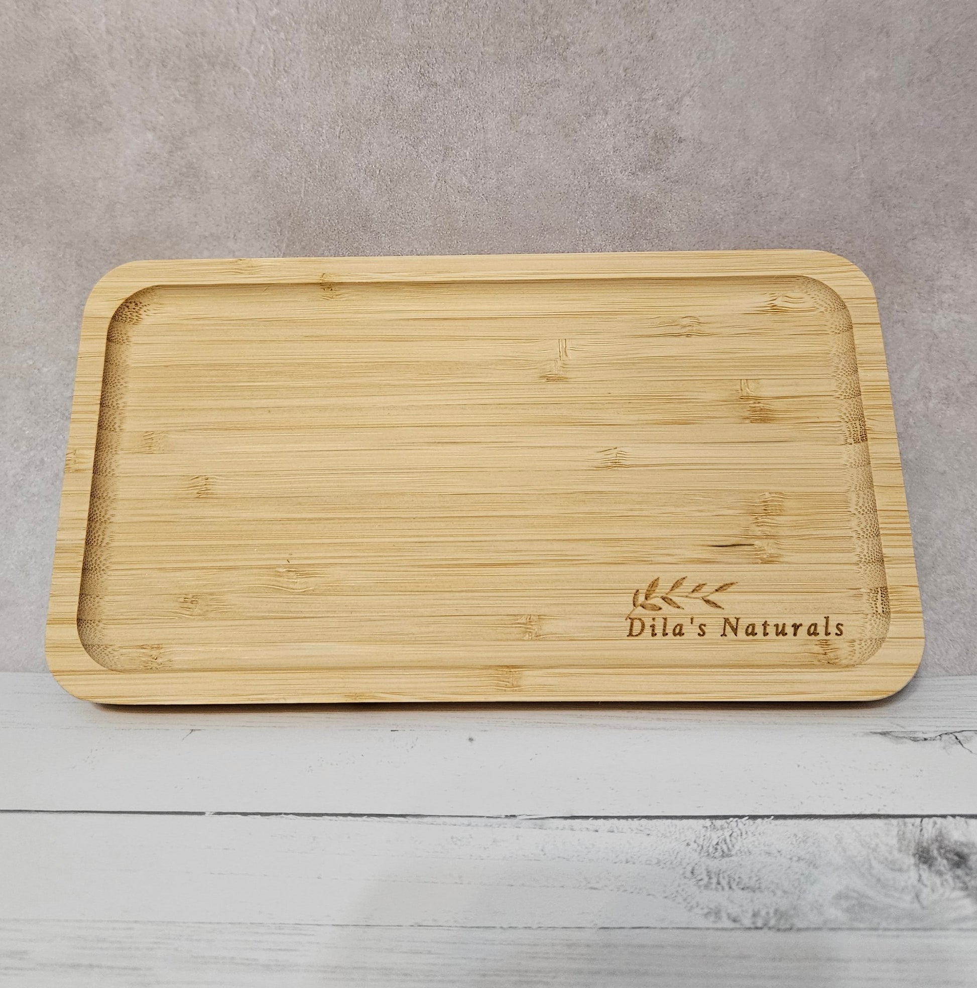 9.5 inch x 5 inch - Bamboo Tray - DILA'S NATURALS